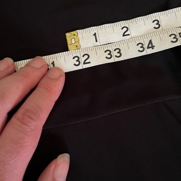 Black dress. Three quarter length sleeves. Denver Hayes Large. - Picture 5 of 5